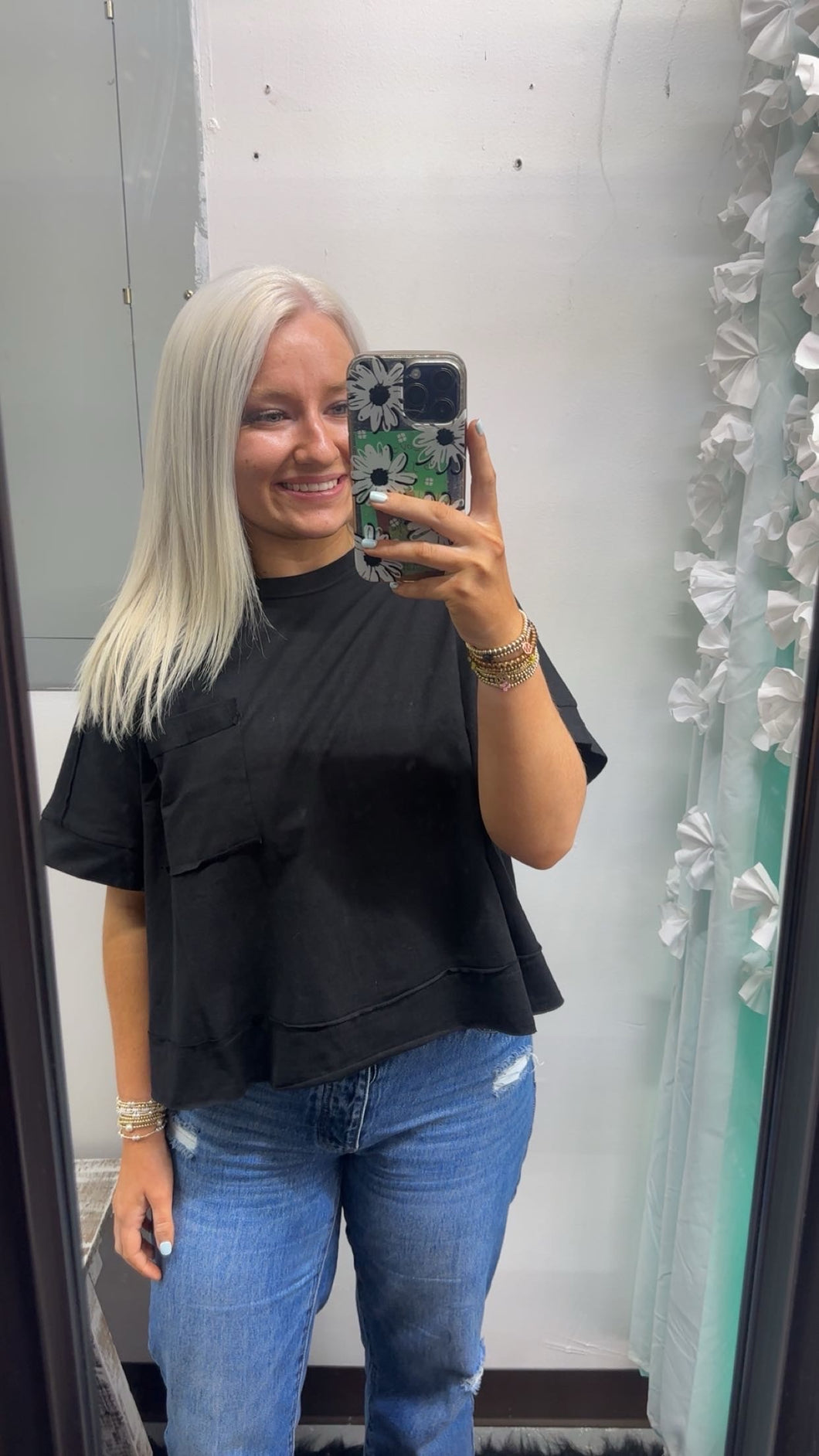 Cropped Pocket Tee