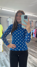 Load image into Gallery viewer, Polka Dot Mesh Top
